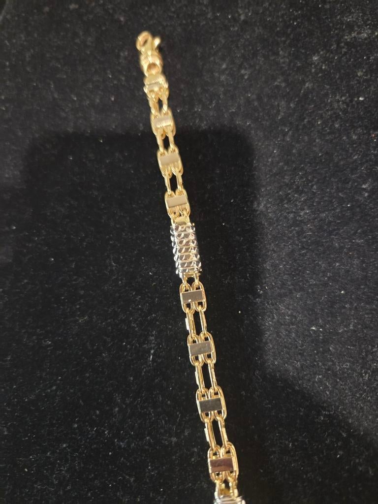 14 k gouden monte carlo armband 26,5 gram, Ophalen of Verzenden, Nieuw, Goud, Goud