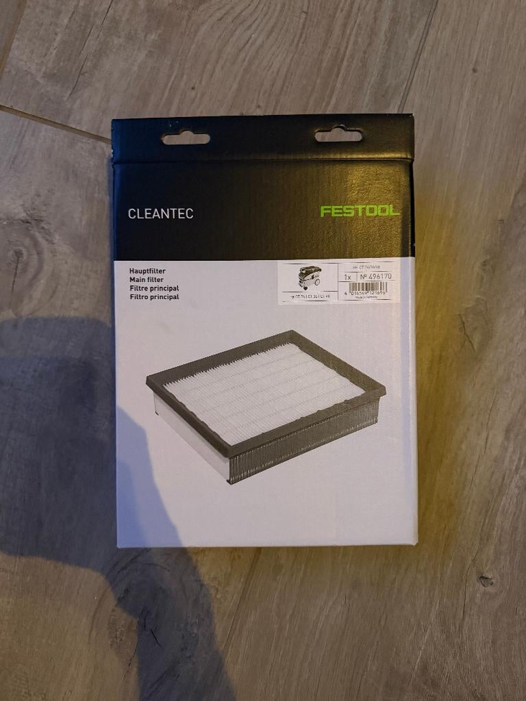 Festool 496170 HF‑CT 26/36/48 Standaardfilter, Ophalen of Verzenden, Nieuw, Overige typen