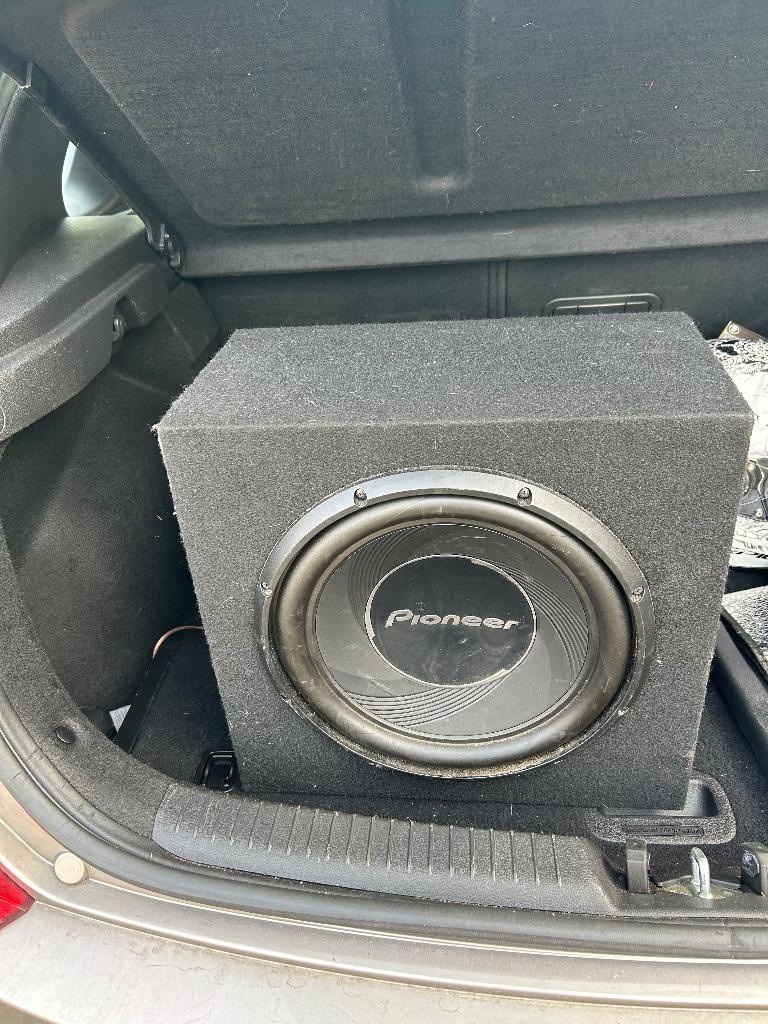 Pioneer subwoofer met versterker, Auto diversen, Autospeakers, Ophalen, Gebruikt