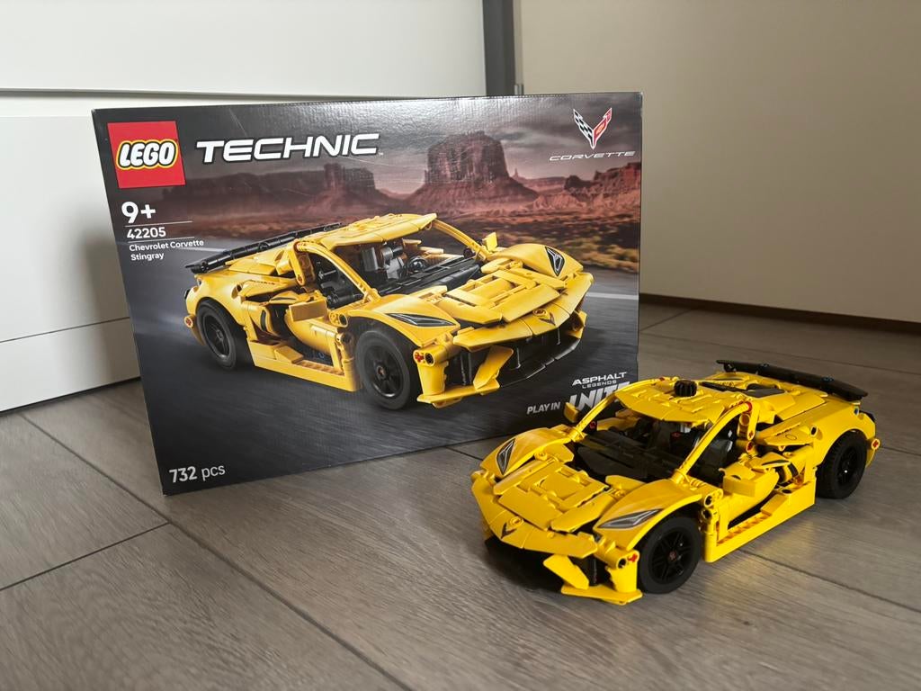 Technic Lego Chevrolet Corvette Stingray, Ophalen of Verzenden, Zo goed als nieuw