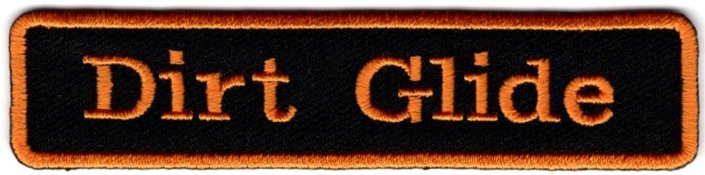 Harley Davidson Dirt Glide stoffen opstrijk patch embleem #1, Verzenden, Nieuw