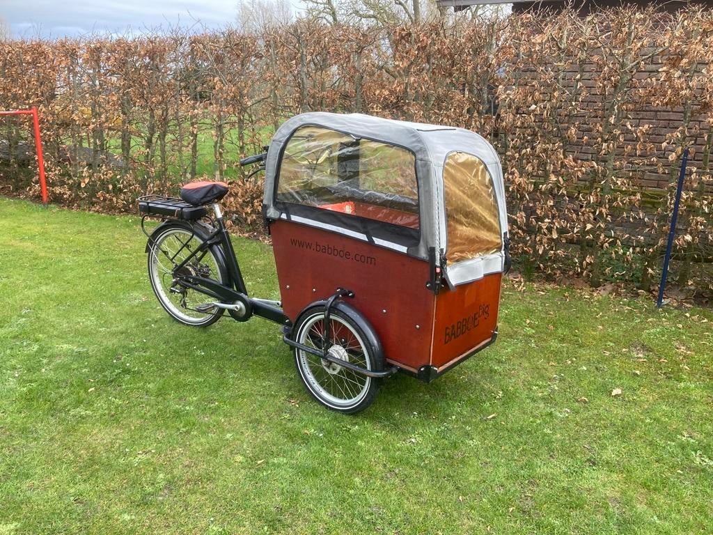 Babboe bakfiets., 4 kinderen of meer, Gebruikt, Huif, Ophalen
