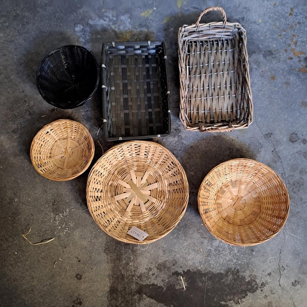 Verschillende manden, Ophalen of Verzenden, Rond, Riet