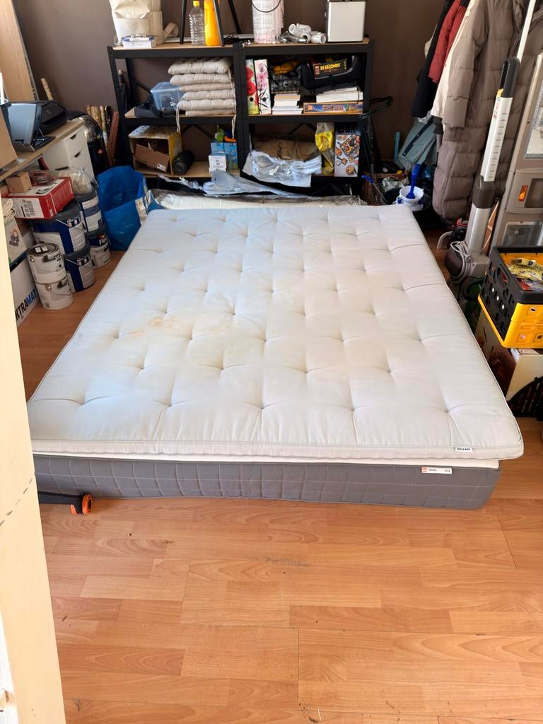 IKEA Hövåg 2-persoons matras met topper, Ophalen, Gebruikt, Tweepersoons, Overige maten