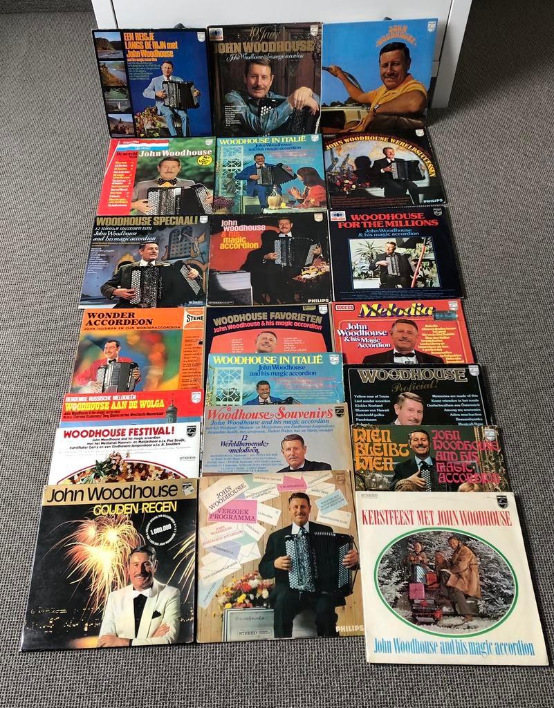 John Woodhouse 22 lp’s, Ophalen, Zo goed als nieuw, 12 inch