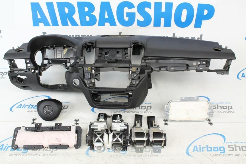 Airbag set Dashboard zwart Mercedes GLE klasse 2015-...., Gebruikt, Ophalen of Verzenden