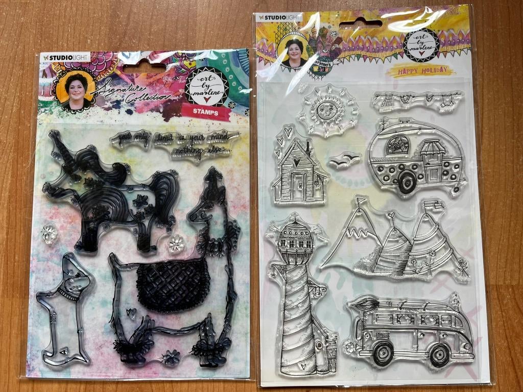 Art By Marlene stempels prijs voor 2 samen, Ophalen of Verzenden, Gebruikt, Clearstamp