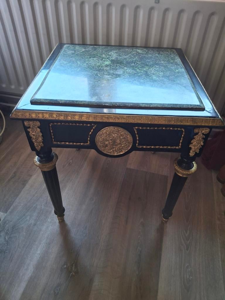  Napoleon III-stijl tafel met Boulle-inlegwerk, Ophalen