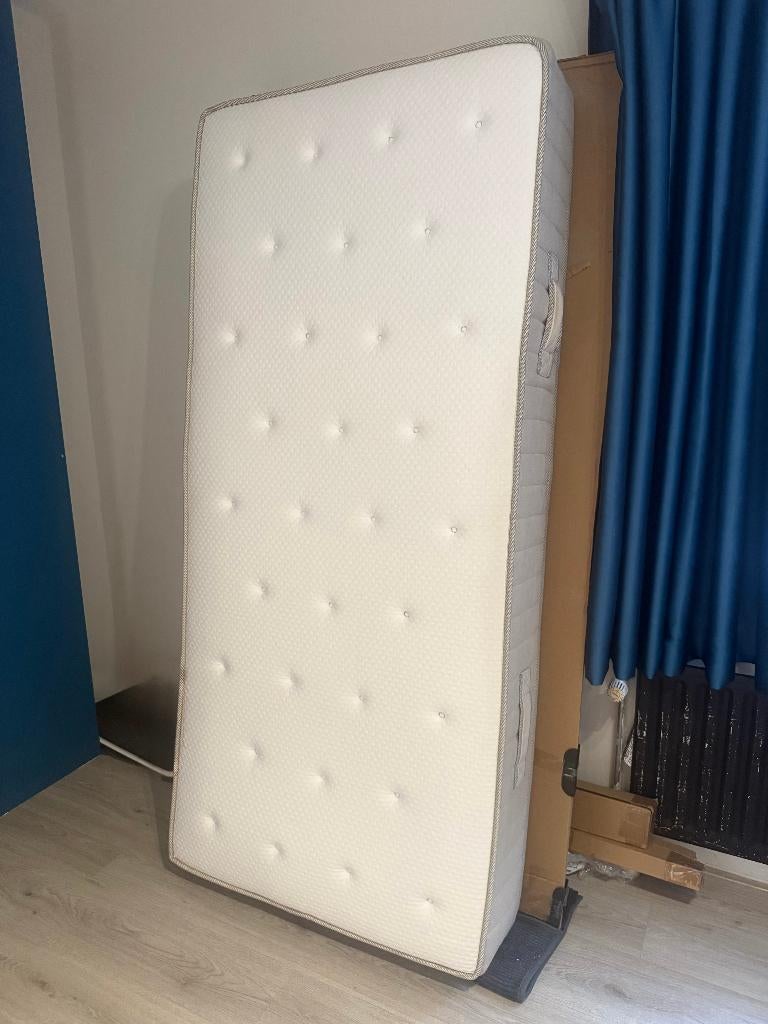 pocketveringmatras Vatneström ZGAN IKEA BED, Ophalen, 90 cm, Eenpersoons, Zo goed als nieuw