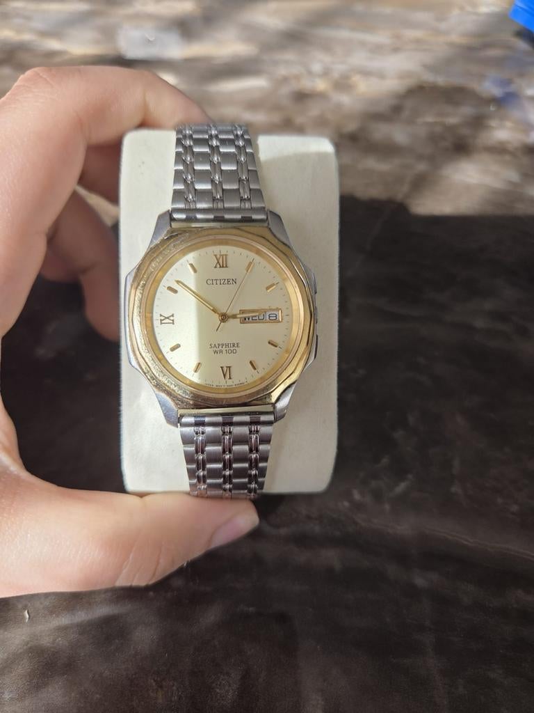 Vintage Citizen quartz horloge, Antiek en Kunst, Ophalen of Verzenden