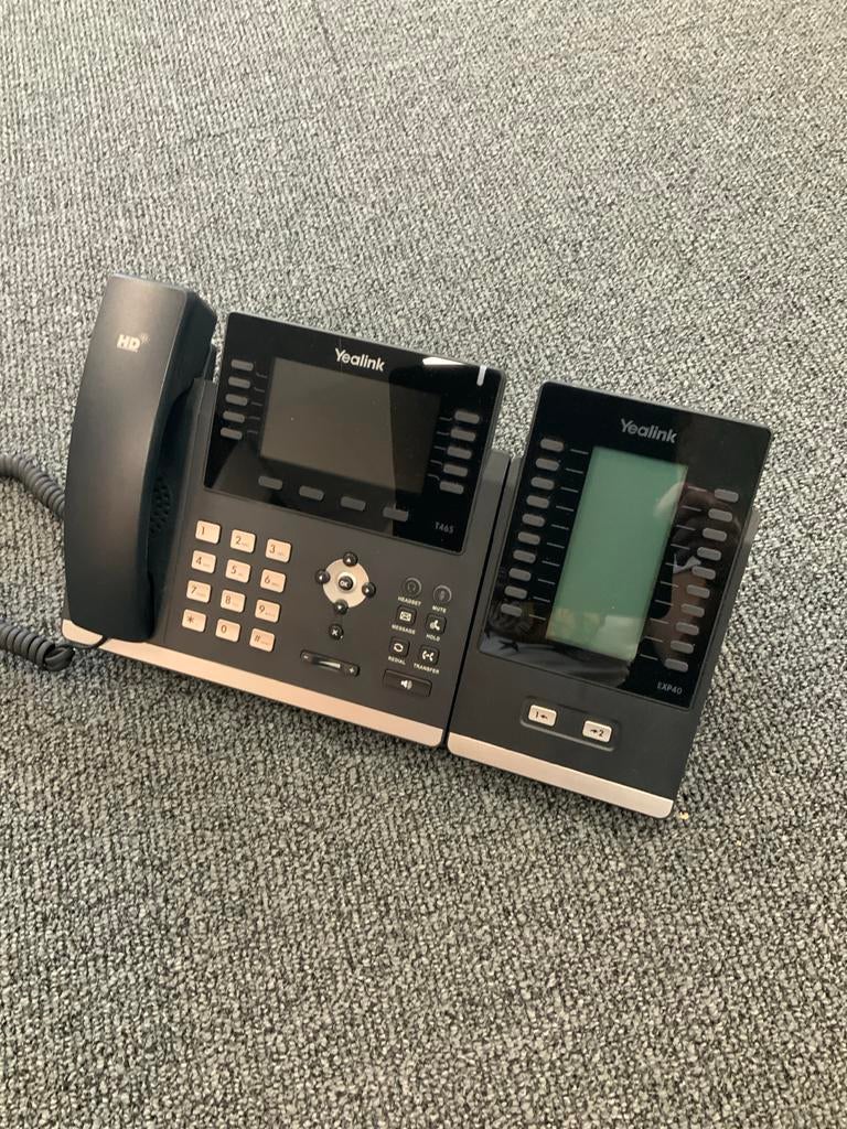 Yealink T46S IP-telefoon met EXP40 uitbreidingsmodule, Ophalen, Gebruikt, 1 handset