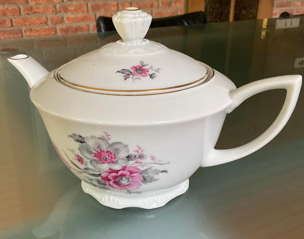 Rudolf Kämpf Grünlas RGK Czechoslovakia Porcelain theepot, Antiek en Kunst, Ophalen of Verzenden