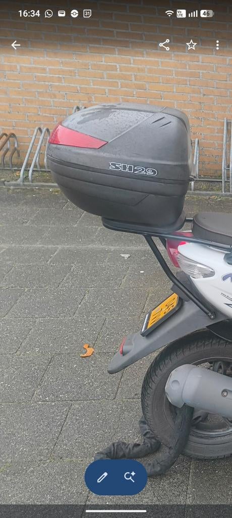 Helm koffer voor Yamaha Neos met frame, Ophalen of Verzenden