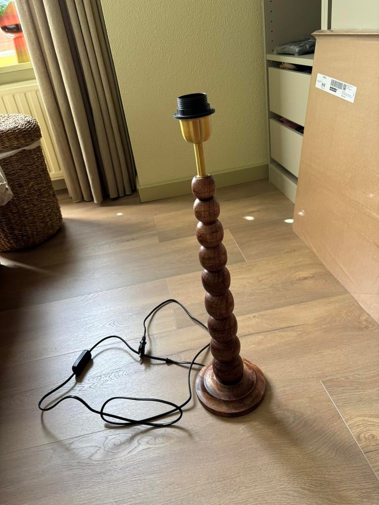 Anna + Nina lampvoet, Ophalen, Zo goed als nieuw, Hout, 50 tot 75 cm