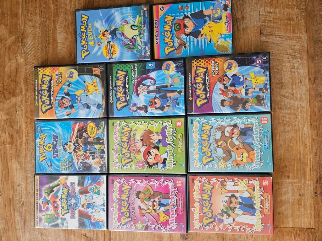 Grote collectie Pokémon DVD's - Films en series, Cd's en Dvd's, Avontuur, Alle leeftijden, Boxset, Ophalen of Verzenden