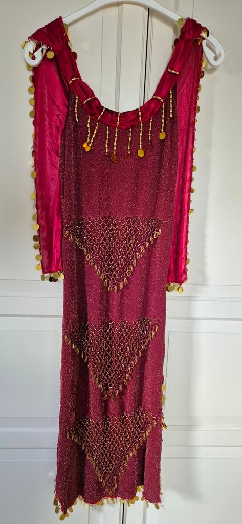Rode Egyptische jurk maat S, Kleding | Dames, Ophalen of Verzenden, Zo goed als nieuw, Rood