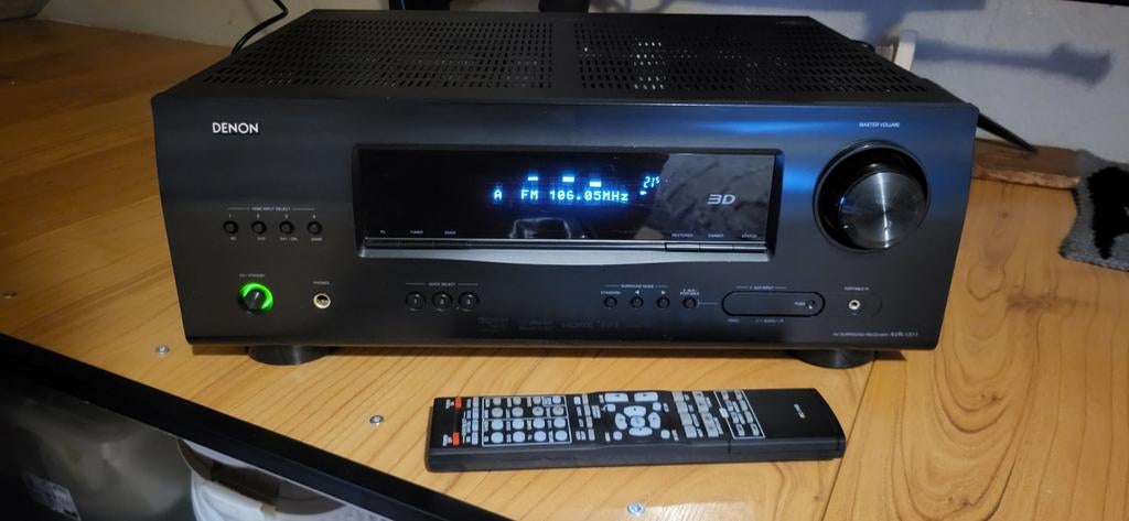 Denon AVR-1311 receiver met afstandsbediening, Ophalen, 120 watt of meer, Denon