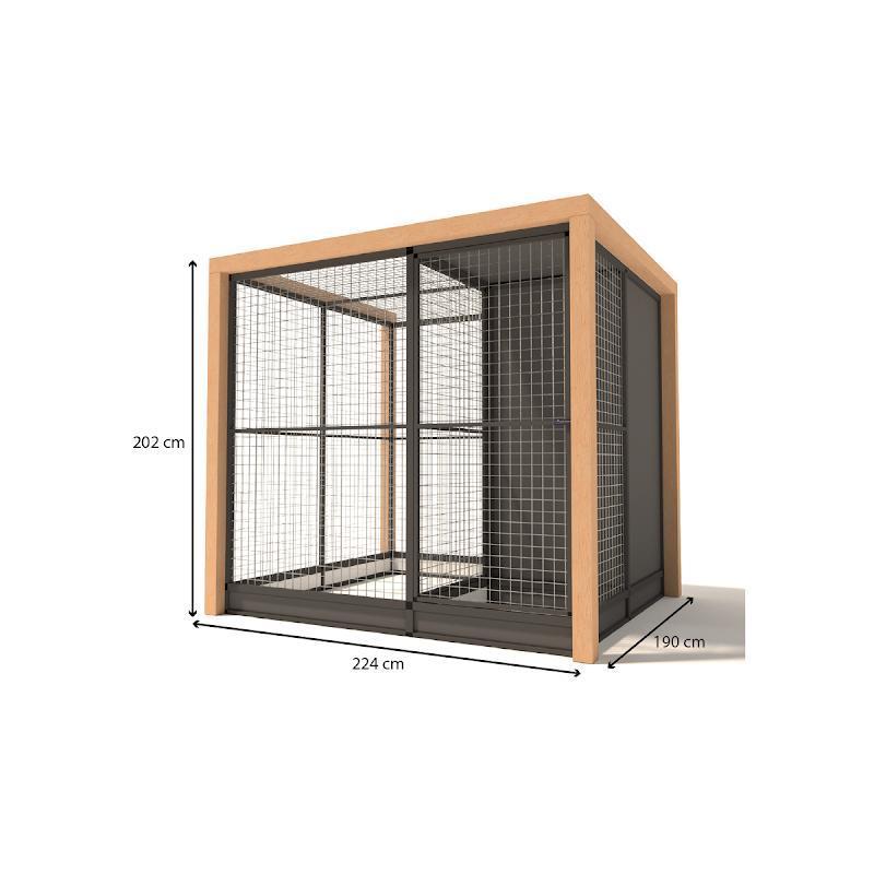 Aluminium Volière Alfred model 2, Dieren en Toebehoren, Vogels | Hokken en Kooien, Nieuw, Volière, Aluminium, Ophalen of Verzenden