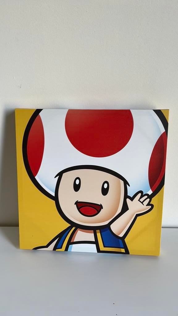 Super mario toad schilderij, Ophalen of Verzenden