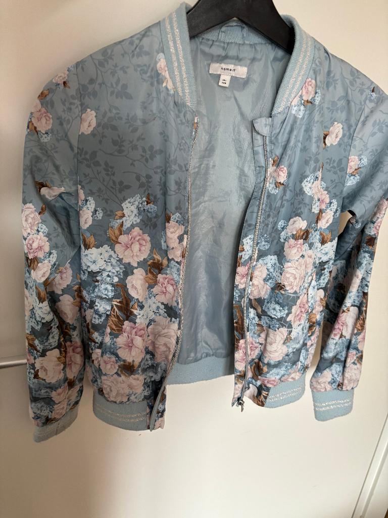 NAME IT FLORAL MEISJE JAS, MAAT: 140, Gebruikt, Meisje, Ophalen of Verzenden, Name It