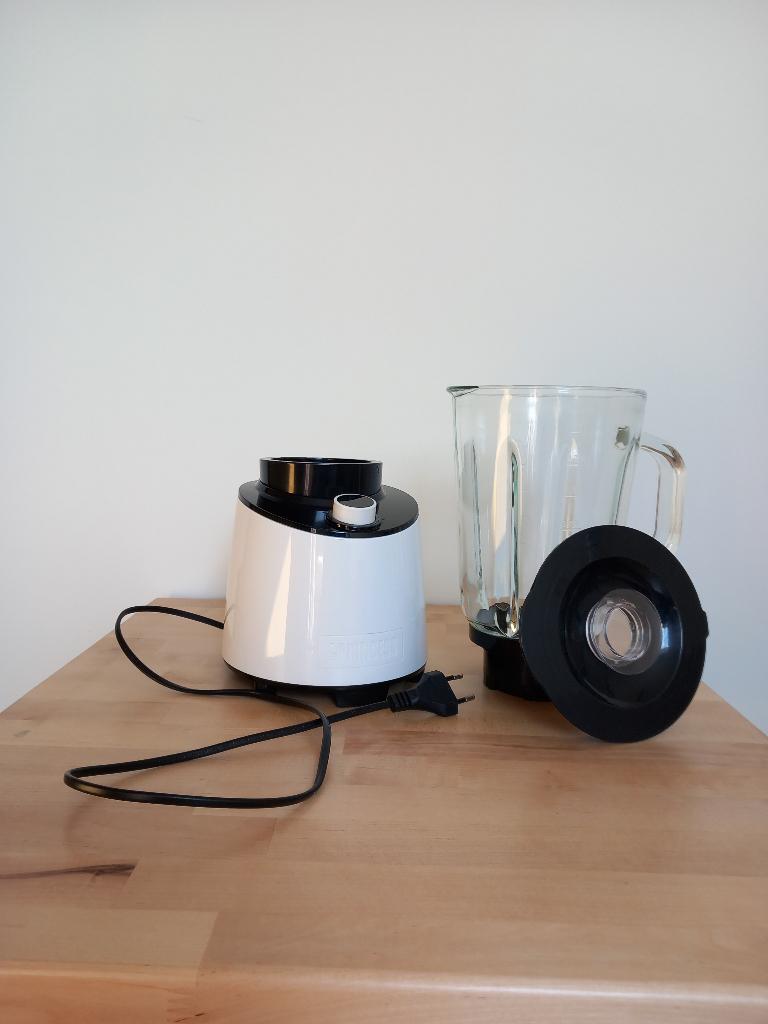 Black Steel Blender - Vier snelheidsinstellingen - 1,5L Glazen kan