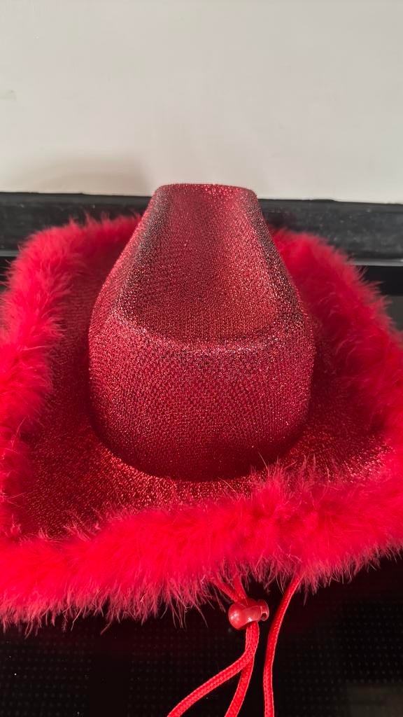 Rode cowboy hoed, Ophalen of Verzenden, Nieuw, One size fits all