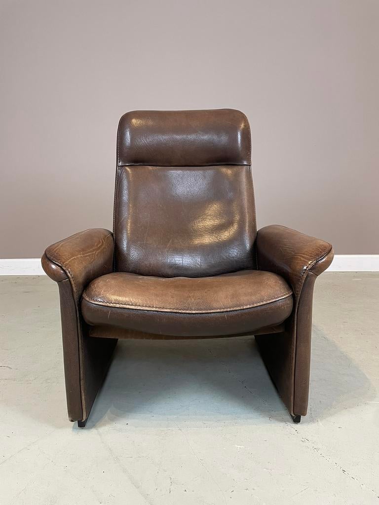 Desede DS-50 loungechair jaren 70 met mooi patina, Ophalen, Zo goed als nieuw, Leer