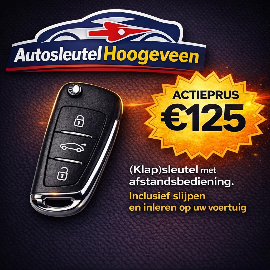 Autosleutel met afstandsbediening bijmaken? Vaste prijs 🌟, Autosleutel Hoogeveen, Nieuw, Autosleutel bijmaken met afstandsbediening