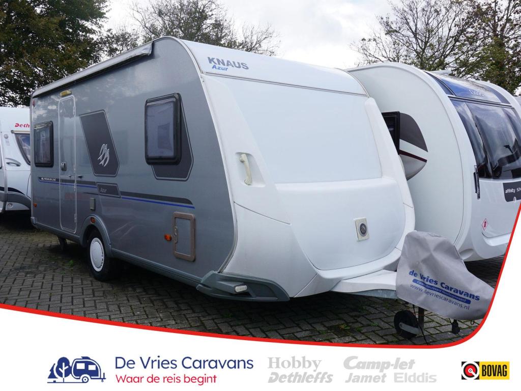 Knaus Azur 450 FU NL-Premium Line,+Voortent, Caravans en Kamperen, Caravans, Rondzit, Overige typen, Knaus, Tot en met 4