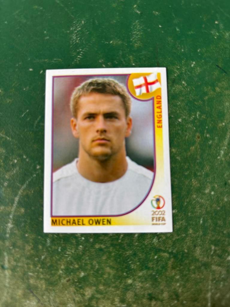 Panini plaatje Michael Owen Engeland WK 2002, Ophalen of Verzenden, Nieuw