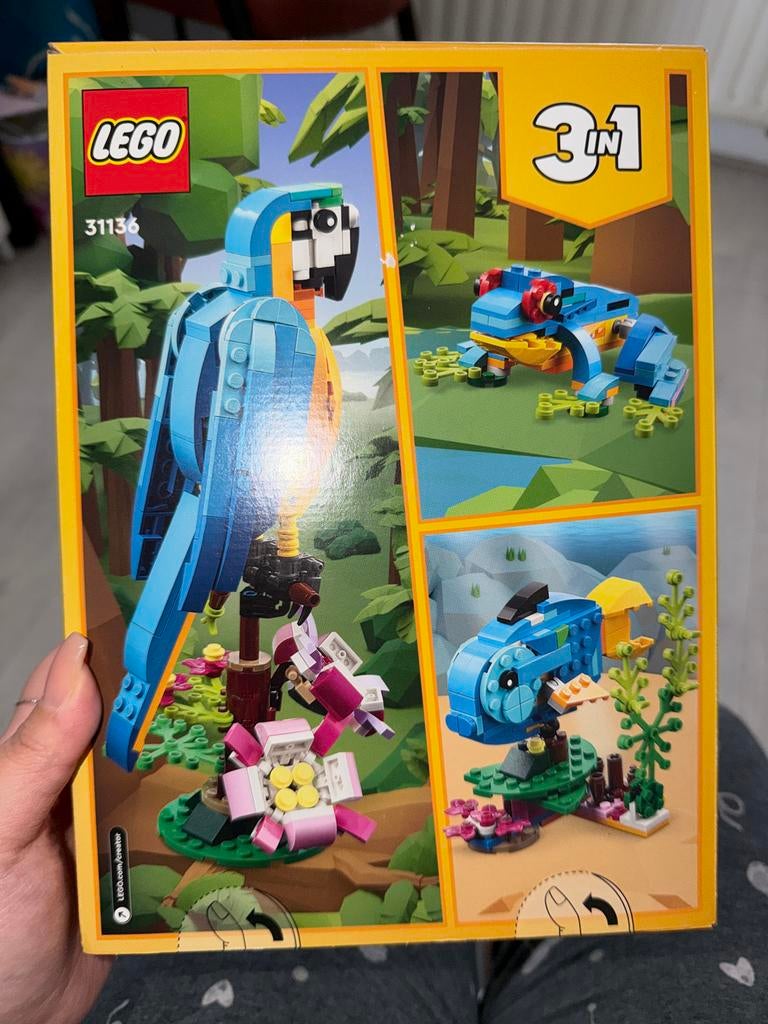 LEGO Creator 3in1 Exotische Papegaai 31136, Ophalen of Verzenden, Nieuw, Complete set, Lego