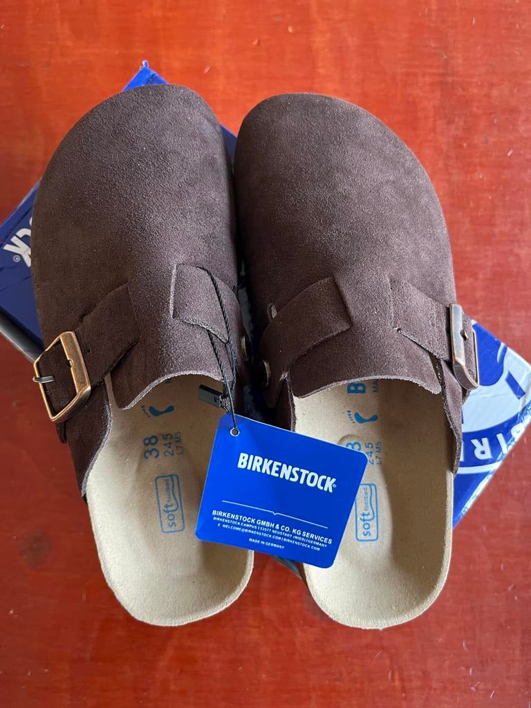 Birkenstock Boston Clogs - Maat 38 - Kleur Coffee, Kleding | Dames, Schoenen, Ophalen of Verzenden, Nieuw, Bruin, Slippers
