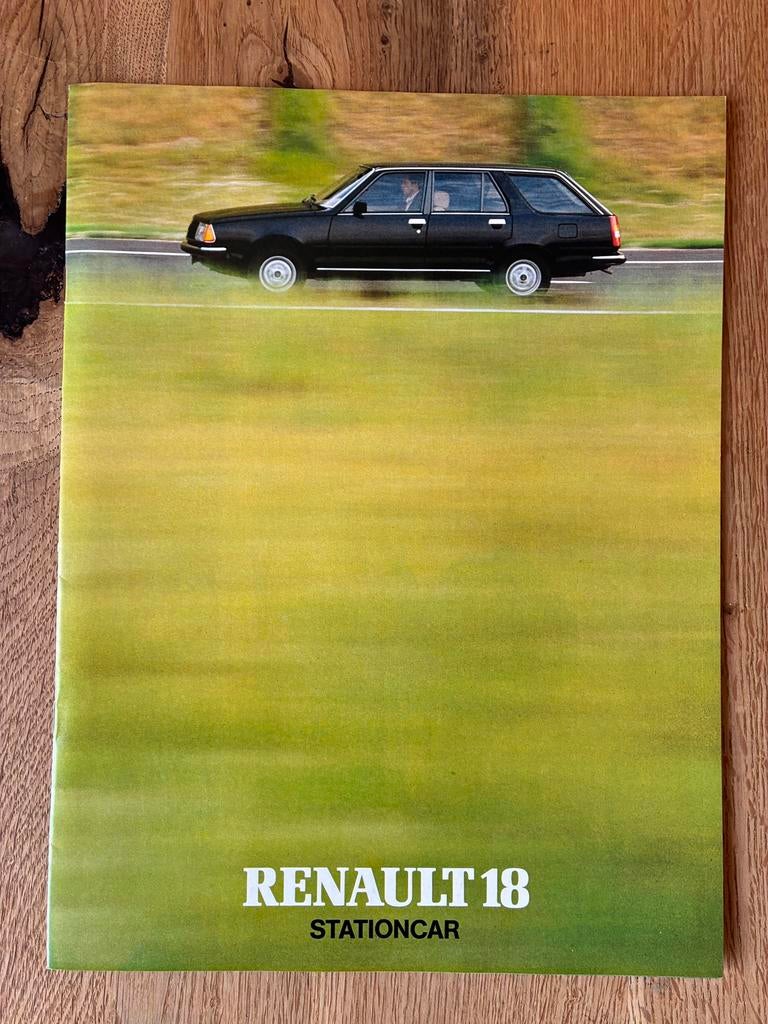 Renault 18 Stationcar brochure, Ophalen of Verzenden, Zo goed als nieuw, Renault