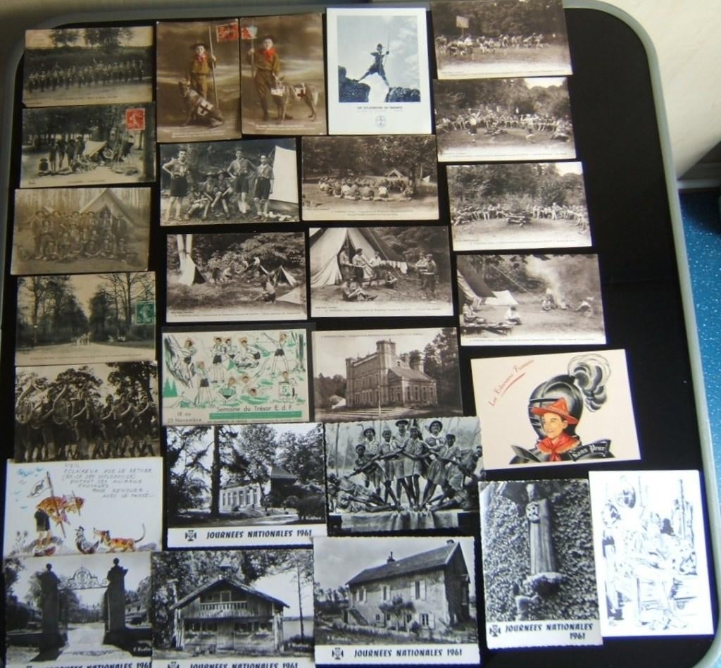 27 scouting padvinders ansichtkaarten Frankrijk o.a WOI 1915, Verzenden, Gebruikt, Overige typen