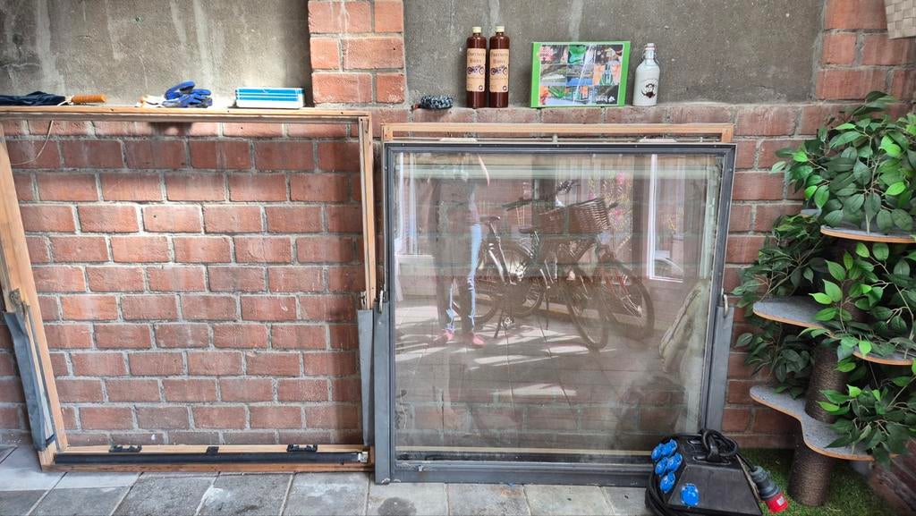 Gratis dakraam, Ophalen, Gebruikt, 120 tot 160 cm, Dubbelglas