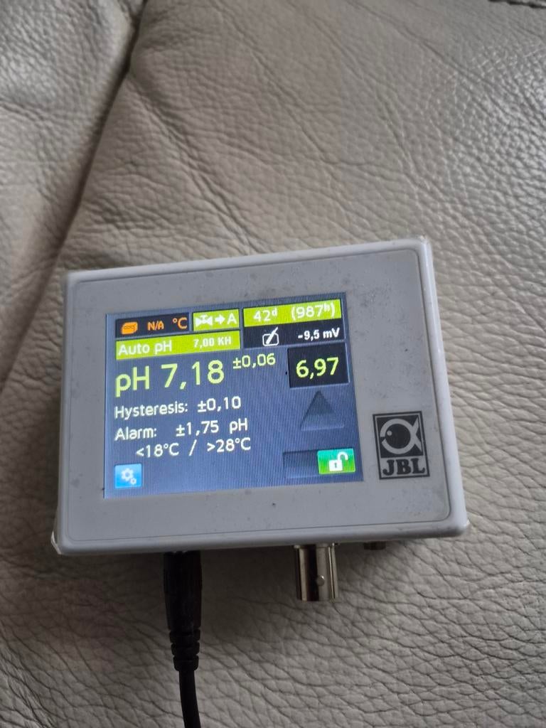 Jbl co2 controller met drukregelaar jbl en electrode., Ophalen, Zo goed als nieuw, Filter of Co2