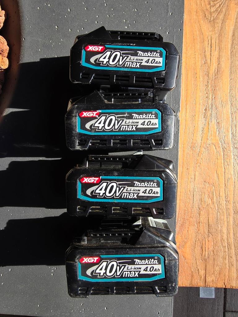 Makita 40V max 4.0Ah accu's, Doe-het-zelf en Verbouw, Ophalen of Verzenden