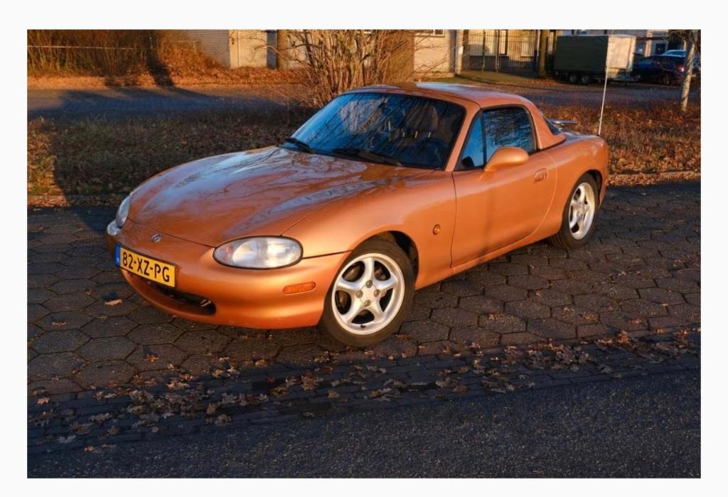 Mazda MX-5 1.6 I 1998 Bruin, Achterwielaandrijving, 40 €/maand, 4 cilinders, 990 kg