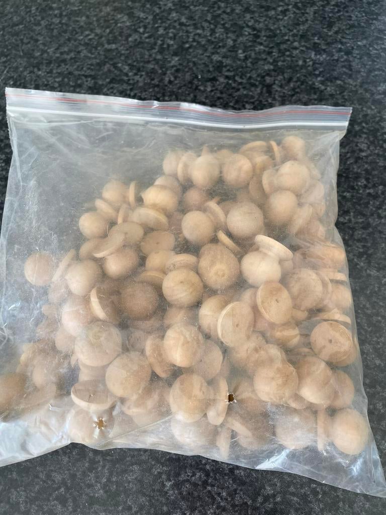 Houten knoppen, Ophalen of Verzenden, Hout, Broedkooi of Kweekkooi