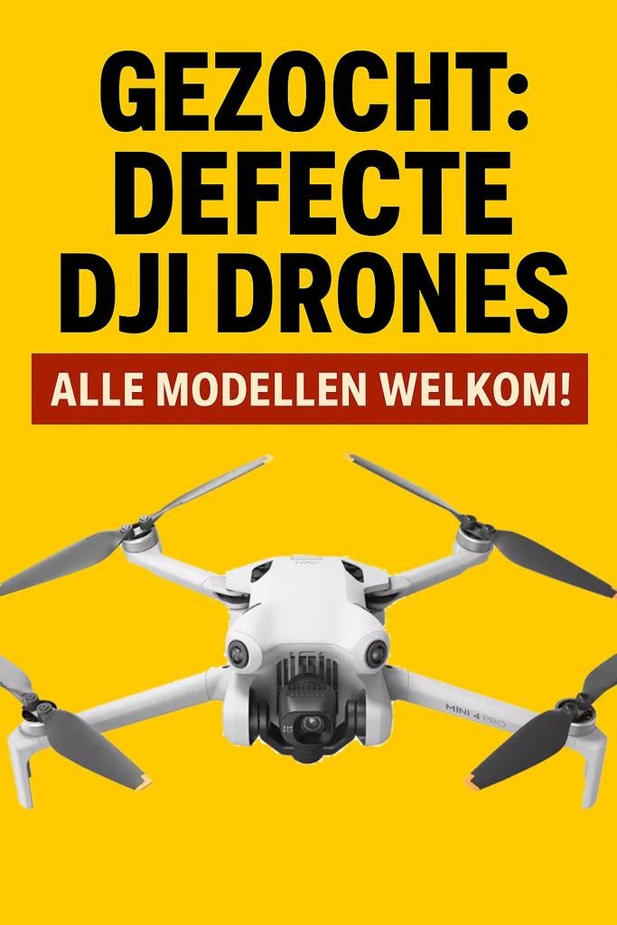 Gecrashte of Defecte DJI Drones Gezocht, Audio, Tv en Foto, Drones, Ophalen of Verzenden