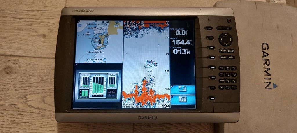 Garmin gpsmap 4212 kaartplotter fishfinder., Watersport en Boten, Ophalen of Verzenden, Zo goed als nieuw, Kaartplotter of Fish Finder
