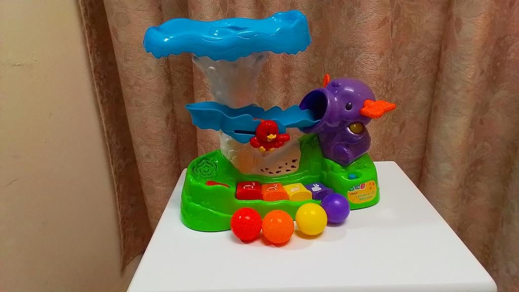 Vtech olifant ( Lanceer & Ballenbaan), Kinderen en Baby's, Speelgoed | Vtech, Ophalen of Verzenden, Zo goed als nieuw