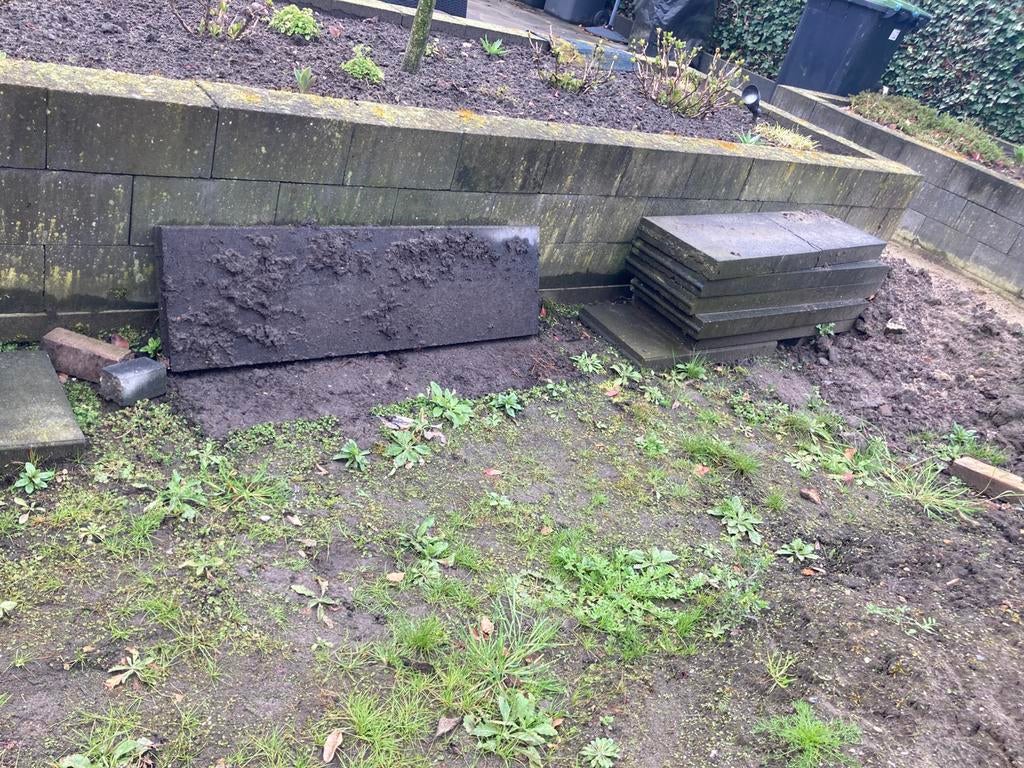 Opsluit banden antraciet, Tuin en Terras, Bielzen en Borders, Ophalen, 100 tot 200 cm, Overige typen, Zo goed als nieuw