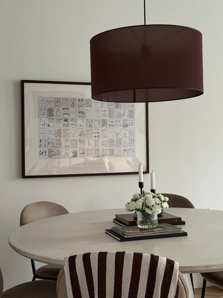 Bruine lampenkap voor hanglamp, Ophalen, 50 tot 100 cm, Rond, 50 tot 100 cm