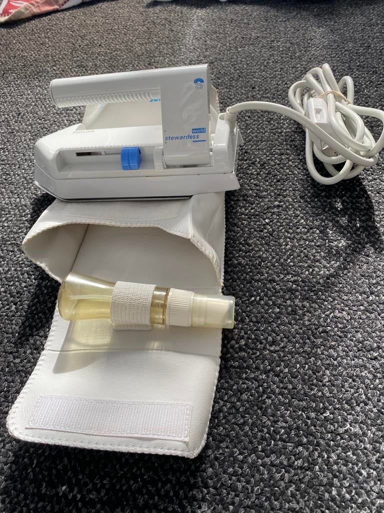 Philips reisstrijkijzer / World Stewardess, Witgoed en Apparatuur, Strijkijzers en Strijkplanken, Ophalen of Verzenden, Zo goed als nieuw