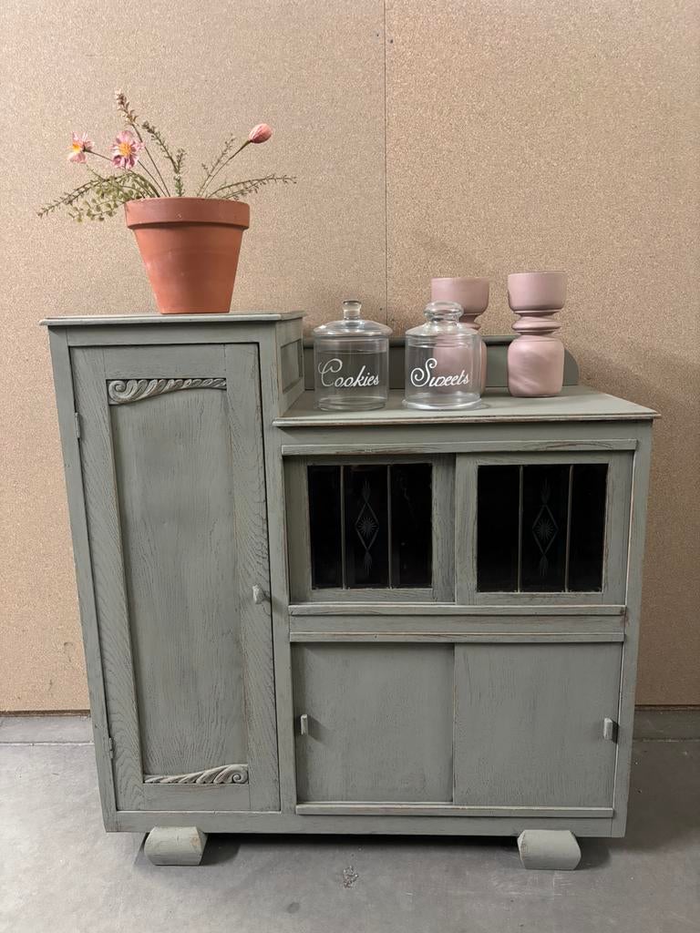 Vintage art deco kast / kastje, Ophalen, Studio Larilo, Studiolarilo@gmail.com, Zo goed als nieuw