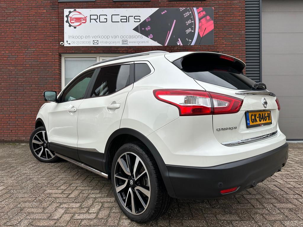Nissan Qashqai 1.2 Tekna + / 1e Eig / Pano / Leder / Camera, Auto's, Gebruikt, 4 cilinders, Met garantie (alle), 116 pk