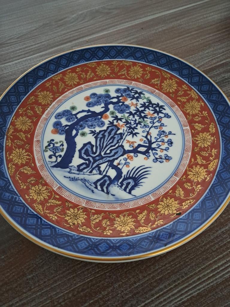 Imari porselijnen bord uit japan, Ophalen of Verzenden