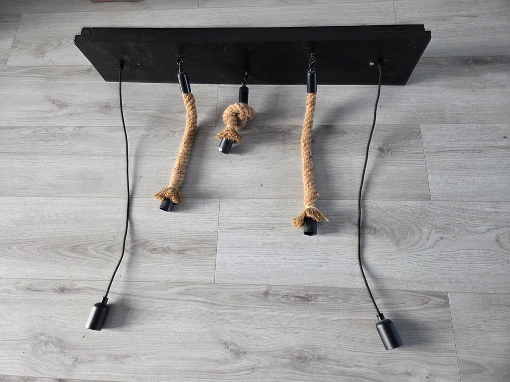 Industriële plafondlamp, Huis en Inrichting, Lampen | Spots, Ophalen of Verzenden, Zo goed als nieuw, Metaal of Aluminium