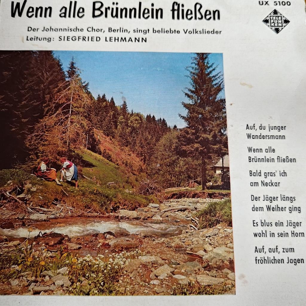 Wenn alle Brünnlein fließen - Johannische Chor Berlin, Ophalen of Verzenden, Gebruikt, 7 inch